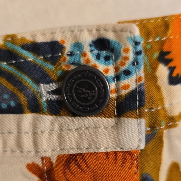 Etro Orange A-Line Knee-Length Skirt with Slit - Picture 8 of 14